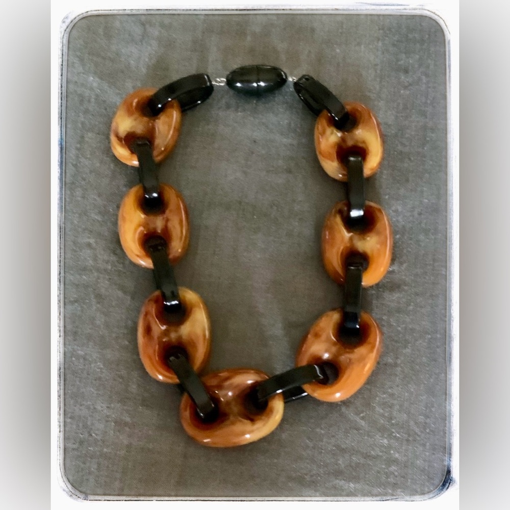 Angela Caputi Tortoise Shell Necklace.